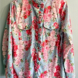 Floral Button-Up Shirt